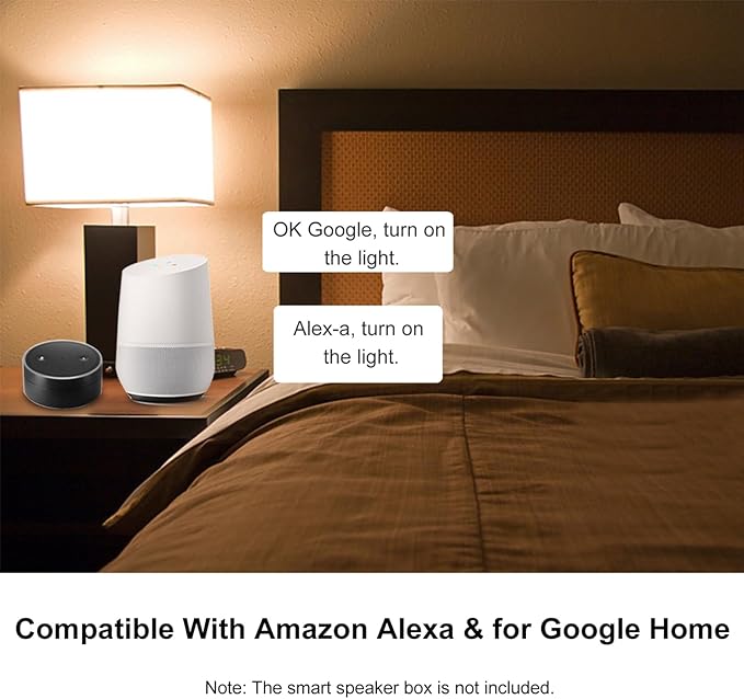 ZJchao Smart Light Bulb, 5W GU10 WiFi Light with RGB W C, Voice and APP Remote Control, Timing Function, Group Control for Alexa Home Tmall Elf (5)