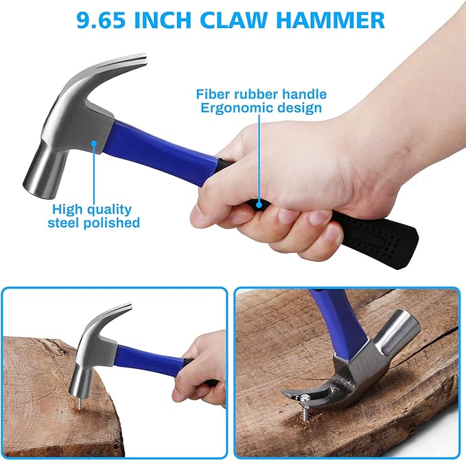 jar-owl Daily Household Tool Set with Drill, 21V Cordless Drill Drive Set with 112pcs Combo Hand Tool Kit for Mens Home Repair