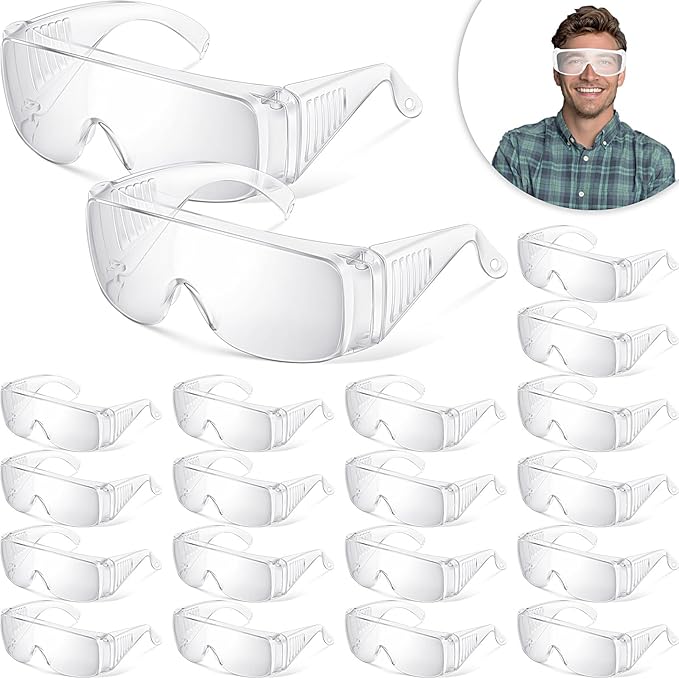 Kanayu Safety Glasses Bulk Protective Goggles Anti Fog Scratch Resistant Eyewear