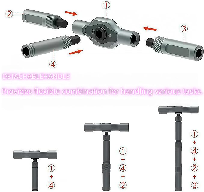 24-in-1 Magnetic Screwdriver Set with Mini Ratchet -Precision screwdriver set, suitable for DIY and home repairs, detachable handle