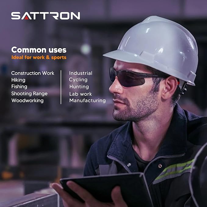 Tinted Safety Glasses 24 Pack, Safety Sunglasses Bulk UV Protection & ANSI Z87.1, Protective Eyewear Scratch Impact Resistant Safety Goggles for Men Women Construction, Shooting, Lab Work Smoke Grey