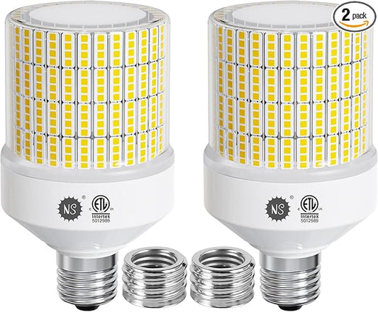 70W 10500LM Corn Bulbs (1-Set) - 90% Energy Saving, IP65 Waterproof, E26/E39, 5000K Daylight, High Bay, ETL/FCC/ROHS/CE Certified, Not Dimmable