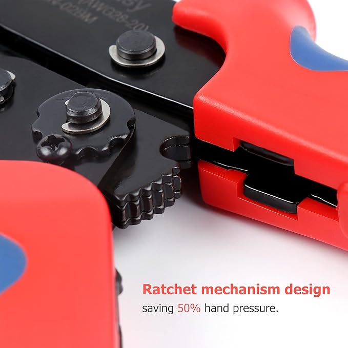 Knoweasy SN02BM JST/Molex Crimper for XH2.54/PH2.0/3.96mm/PX Terminals and AWG28-20 Wires - Precision Crimp Tool for Electronics and DIY