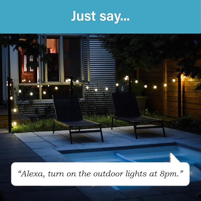 Legrand Wi-Fi Outdoor Dual Output Matter Smart Plug, Effortless Setup, Enhanced Compatibility with Apple HomeKit, Google Home, Alexa & SmartThings, Matter Smart Home, Pack of 1 WWMP31