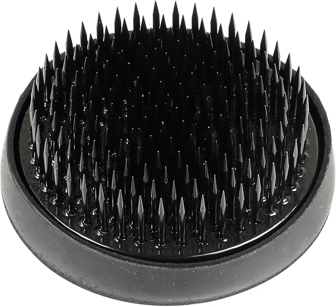 Wazakura Made in Japan Ikebana Tool Kit - Ikenobo Scissors + Black Kenzan Flower Holder, Japanese Floral Arrangement Set, Florist Shears and Pin Frog Gift Box Set - Black 2.4" (61mm)