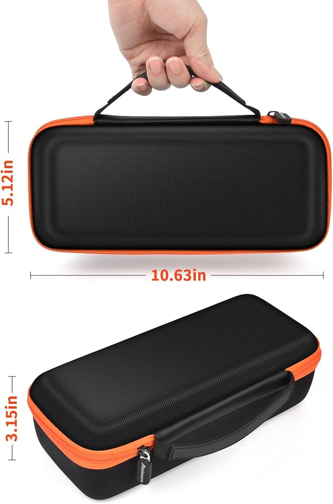 Case Compatible with HIPOM/for Hajomel Tire Inflator Portable Air Compressor, Air Pump Storage Holder Bag for modari/for LICORNE/for LOLSSA/for CYCPLUS and More Electric Bicycle Pump- Box Only