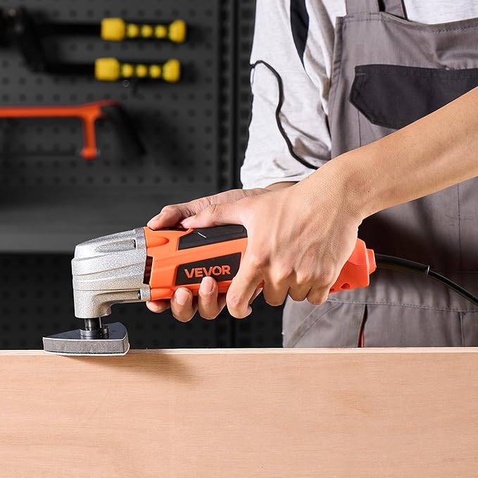 VEVOR Oscillating Tool Multitool, 2.2Amps 22,000 OPM Electric Oscillating Multi Tool Kit Corded with 2.8° Oscillating Angle, 7PCS Saw Accessories for Cutting, Scraping, Sanding, Floor Stripping