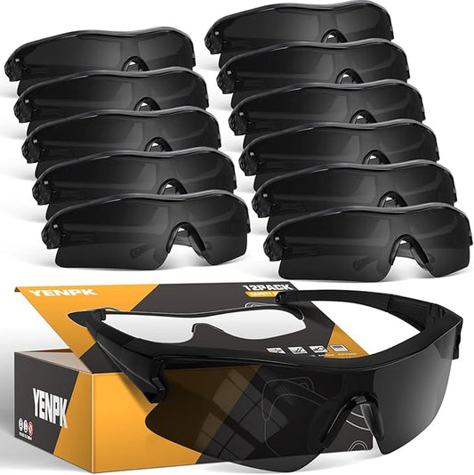 Safety Glasses Goggles for Men, Anti Scratch ANSI z87+ Compliant UV Protection Protective Eyewear Rubber Non-slip Leg