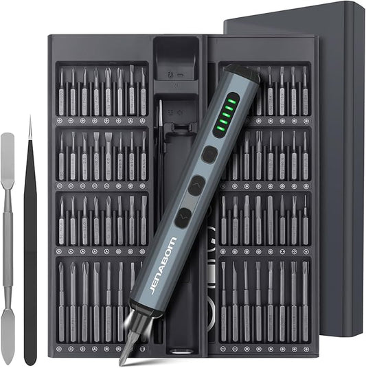 3.7V Electric Screwdriver, Mini Precision Screwdriver Set, 64 Magnetic Bits, Magnetic Storage, Rechargeable,Cordless, Repair Tool Kit for Electronics Phone Camera Laptop Watch