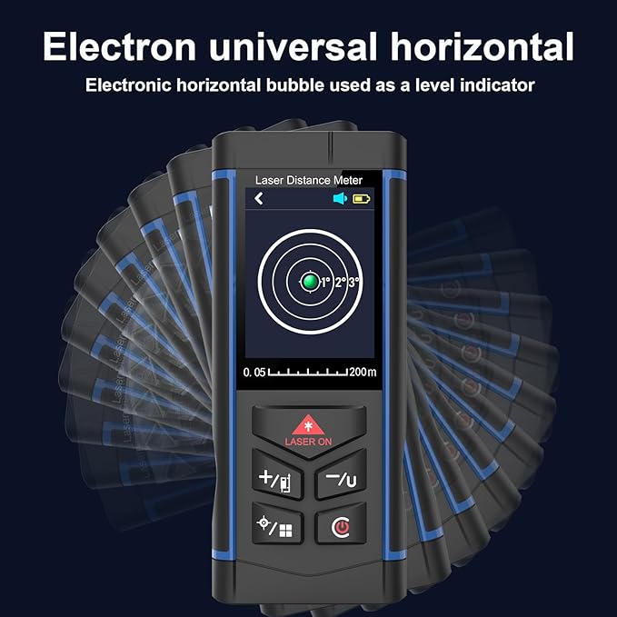 330ft Laser Distance Measuring Tool with Camera, Long Range Laser Meters with Tripod for Home Renovation, Interior Design, DIY Projects, Area, Volume & Distance Measurement