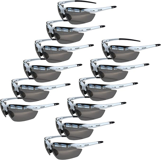 JORESTECH Safety Eyewear, ANSI Z87+ Impact Resistant Polycarbonated Eye Protection Safety Glasses, pack of 12