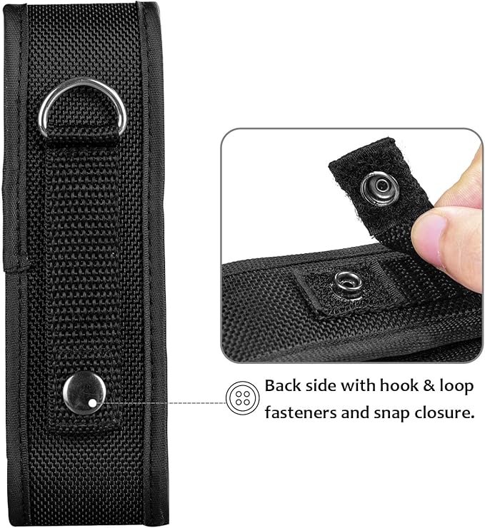Wurkkos Flashlight Holster, LED Tactical Flashlight with Elastic Nylon, Flashlight Pouch, Nylon Pouch Holder, Flashlight Carry Case 5.9"x1.57", Suitable for TD02, FC11, TD04(Flashlight not Included)