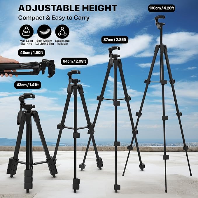 Laser Level with Tripod, 100ft Green Cross Line Laser Level with 18" Lightweight Aluminum Adjustable Tripod, Self leveling and Pulse Mode,Battery,Carrying Bag Included
