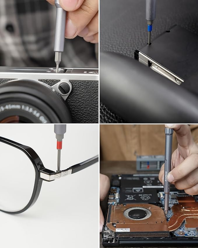 71 in 1 Small Precision Screwdriver Set,XIAONIAN Mini Multi-Bits Screwdriver Set,Micro Repair Tool Kit with Metal Case,360°Spin,for Phone,Eyeglasses,Watch,Macbook,PC,Jewelry,Ring Doorbell,PS5,PS4,Toys