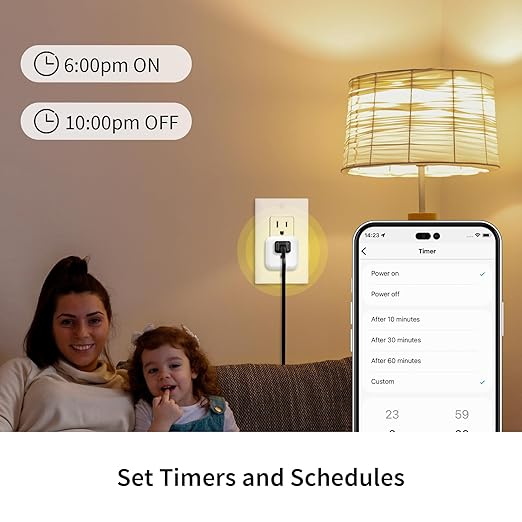 Minoston Z-Wave Outlet Dimmer, 800 Series Z-Wave Smart Plug, Z-Wave Hub Required, Alexa and Google Assistant Compatible, 200W (MP21ZD)
