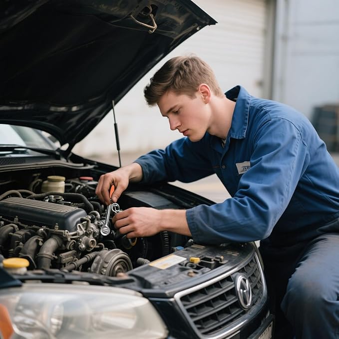 42 Piece Socket & Socket Wrench Sets 1/4 Drive Metric 4-13mm & SAE 5/32"-1/2", 3/8 Drive Metric 14-17mm, 1/4 Adaptors and Extensions, Mini Ratchet Angle Screwdriver and Bit