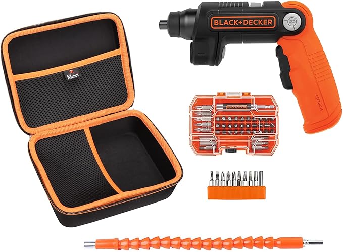 Mchoi Hard Carrying Case Compatible with BLACK+DECKER 4V MAX Cordless Screwdriver BDCSFL20C, Case Only