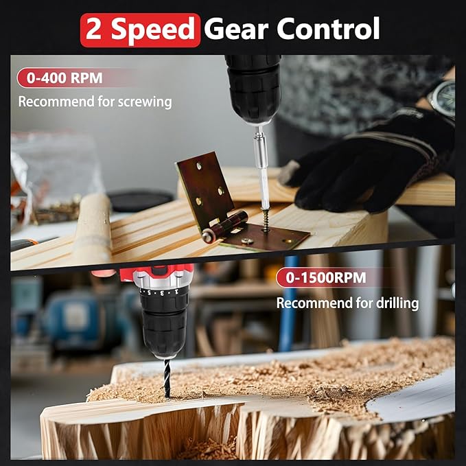 KingTool 276-Piece Tool Set Kit - Tool kit with 12V Cordless Power Drill Driver Toolbox Storage Case with Drawer, Drill Set Perfect for Homeowner, Diyer, Handyman