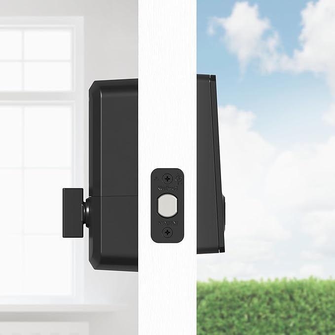 Kwikset Halo Select Smart Lock Keyless Entry Door Lock Wi-Fi and Matter Enabled Deadbolt No Hub Needed, Geofence Auto-Unlock, Grade AAA Certified, Easy Install, Matte Black Lifetime Finish Warranty