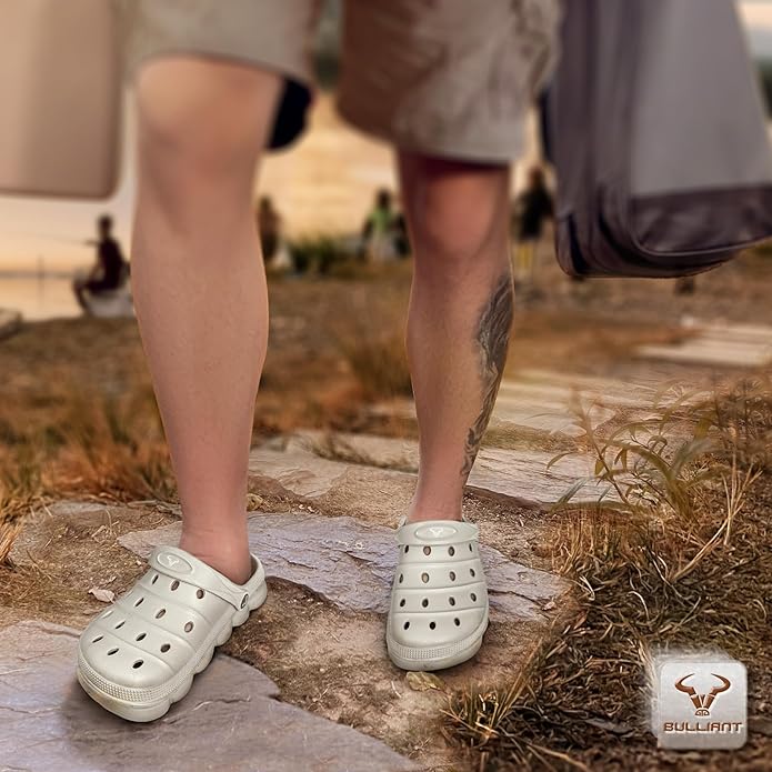 BULLIANT Men Clogs,Comfortable Mules Sandals for Men Women Cushioned Footbed Arch Support-EVA Ligthweight