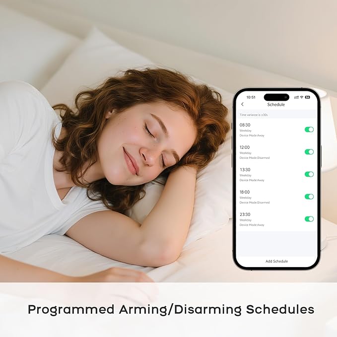 2025 WiFi Wireless Home Alarm System - 4.3-inch Touch Screen, 10-Minute Installation, 8 Door & Window Sensors + 4 Motion Sensors, APP Remote Control, Compatible with Alexa, No Monthly Fee