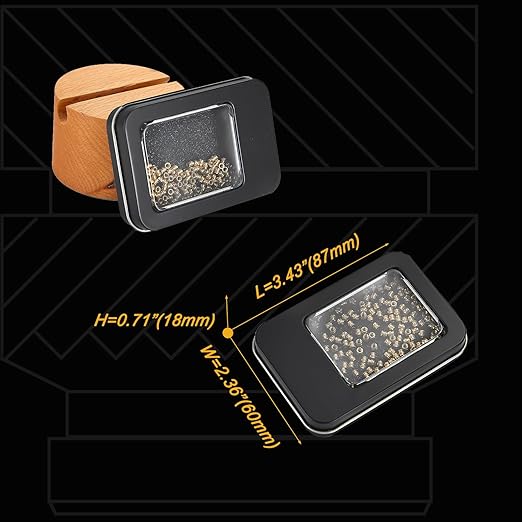 Kadrick 200Pcs M2 Threaded Inserts for 3D Printing Components,M2*3 * 3 Metric Brass Knurled Nuts, Insert by Heat into Plastic Parts