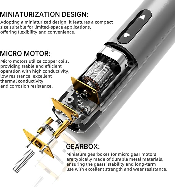 Electric Screwdriver Set, Precision Screwdriver Set, Magnetic Drill Bit, Magnetic Storage, Mini Precision Electric Screwdriver Repair Kit for PC RC Electronics