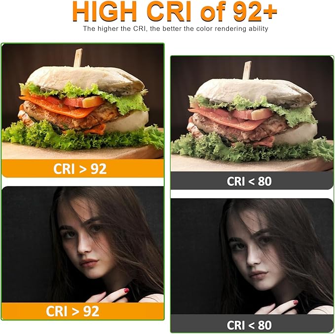 JOYLIT 24V COB CCT LED Strip Light Waterproof 16.4FT/5M 640LEDs/M 2700K-6000K, UL Listed PRO CRI 92+ LED Tape 10000lm Super Bright 90W Dimmable Warm White to Cool White Tunable Light Strip