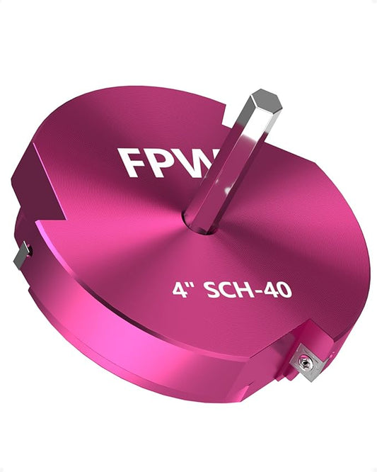 Original Design Patent Triple Inserts 4 Inch PVC Pipe Reamer, PVC Fitting Saver, Pipe Tools for Schedule 40