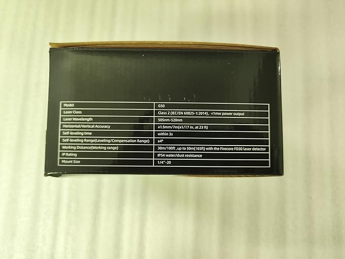 Firecore Laser Level 360 Self Leveling, 3 x 360° Compact Green Beam Cross Line Laser Leveler Tool for Picture Hanging Wall Tile Construction, 2 Rechargeable Batteries and Magnetic Bracket Included