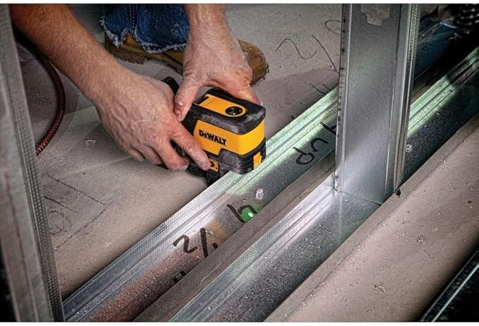 DEWALT Laser Level, Cross Line and Spot Laser, Green (DW0822CG)