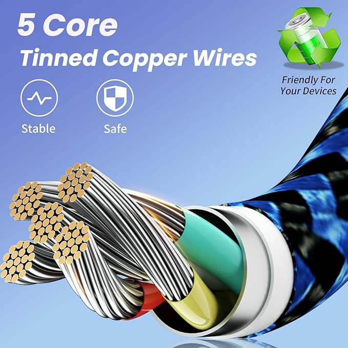 Multi Charging Cable(3Pack 4FT), 3 in 1 Charging Cable for Multiple Devices, USB-A Multi Charger Cord with Type-C, Micro USB and IP Port for iPhone 16/15/14/13/iPad/Android/Tablets and More