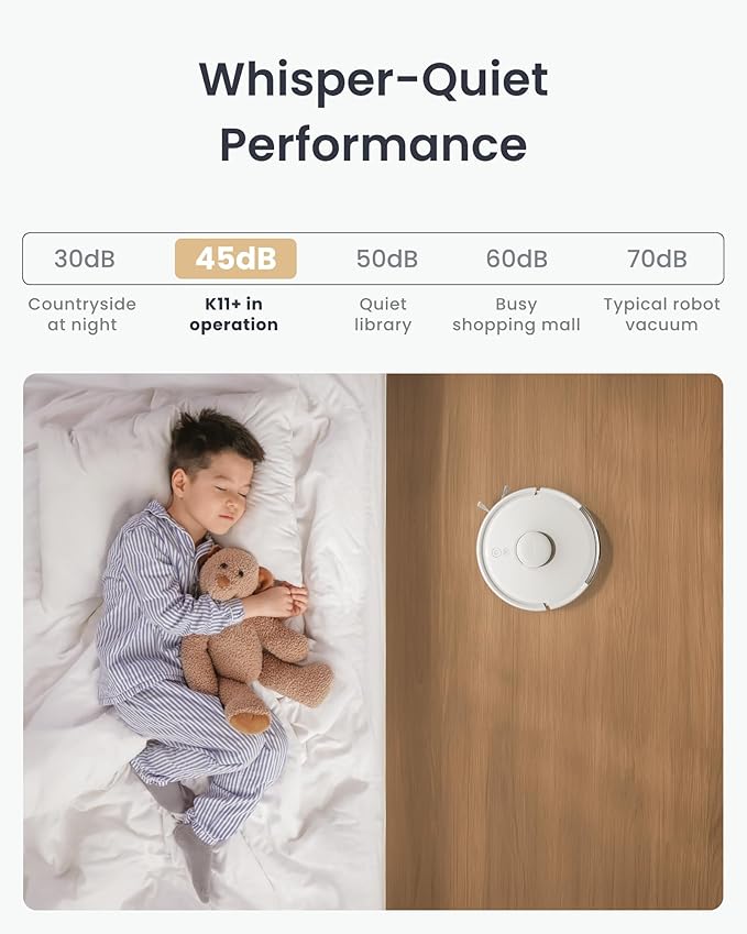 SwitchBot Robot Vacuum and Mop K11+ with Matter, 6000Pa Powerful Suction, 90 Days Hands-Free, Self Emptying, LDS Smart Navigation Mapping, 3.6-Inch Slim Design, Work with Apple Home, Alexa, GoogleHome