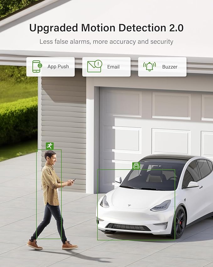 ANNKE Security Camera System, 3K Lite 5-in-1 H.265+ 8CH eDVR with 1TB eSSD and (4) 1080p (2MP) Weatherproof Surveillance Wired Cams, AI Human/Vehicle Detection, Smart Color Night Vision, Email Alert