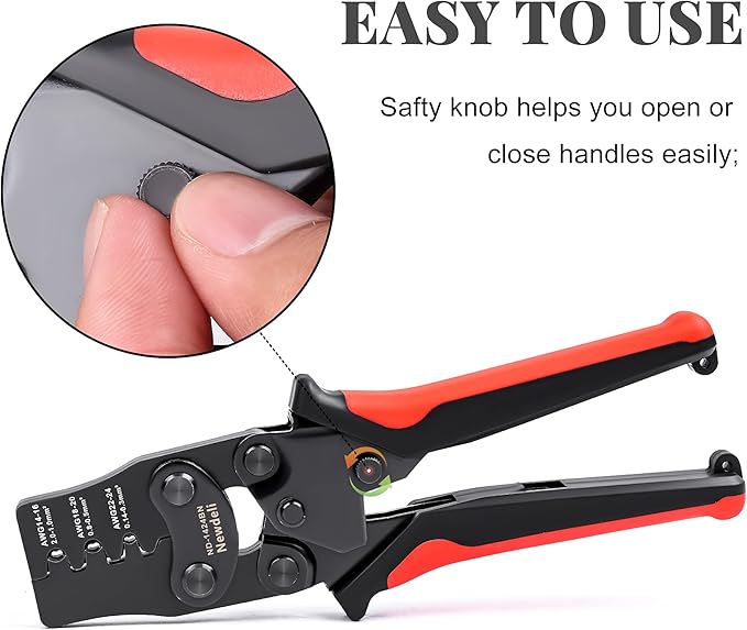 Weather Pack Crimp Tool, Newdeli Crimper for AWG 24-14 Crimping Delphi APTIV Weather Pack Terminals or Metri-Pack Connectors