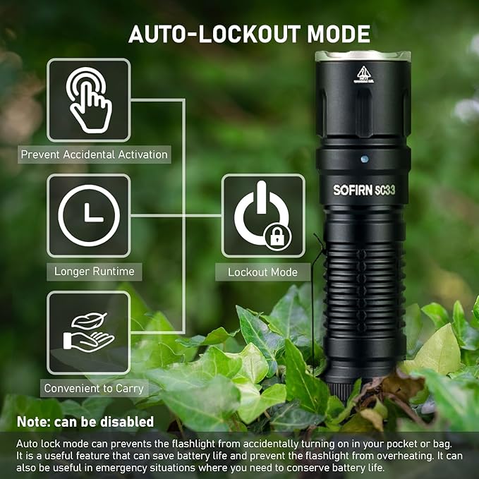 Tactical Flashlight Rechargeable Flashlights High Lumens - Sofirn SC33 Super Bright Flashlight 5200 Lumens, Powerful Flashlight High Powered, Waterproof LED Flashlights for Home Camping Outdoor Work