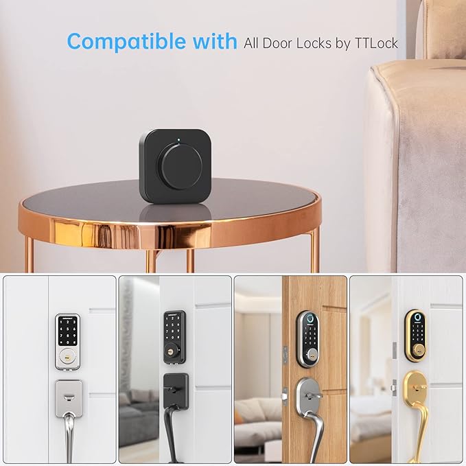 SMONET Smart Lock Wi-Fi Gateway, G2 Gateway Wi-Fi Bridge Remote Control, Smart Hub Compatible with Alexa, Google Home Voice Control for Homes and Hotel