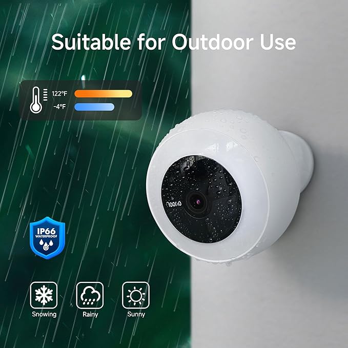 Noorio B310 Wireless Outdoor Security Camera with 600lm Spotlight, 12600mAh Battery-Powered Solar Camera with 16GB Free Local Storage, 2K Color Night Vision, 2.4GHz WiFi Only