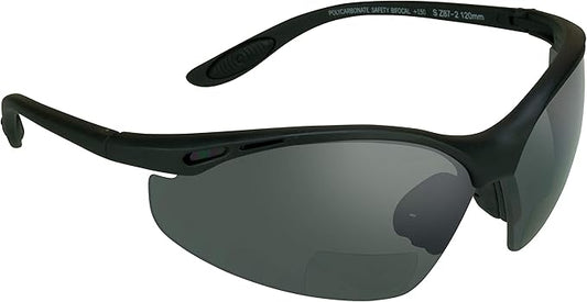 proSPORT Bifocal sunglass Safety Reader Z87 Wrap Around No Slip Grip +1.50 +2.00 +2.50 +3.00