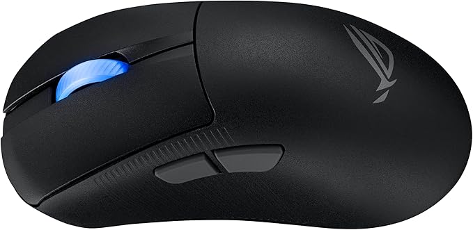 ASUS ROG Keris II Ace Wireless Gaming Mouse – Right-Handed Ergonomic, 54g, Tri-Mode Connectivity, 42K DPI, up to 107Hr Battery, PC/Mac Support - Black