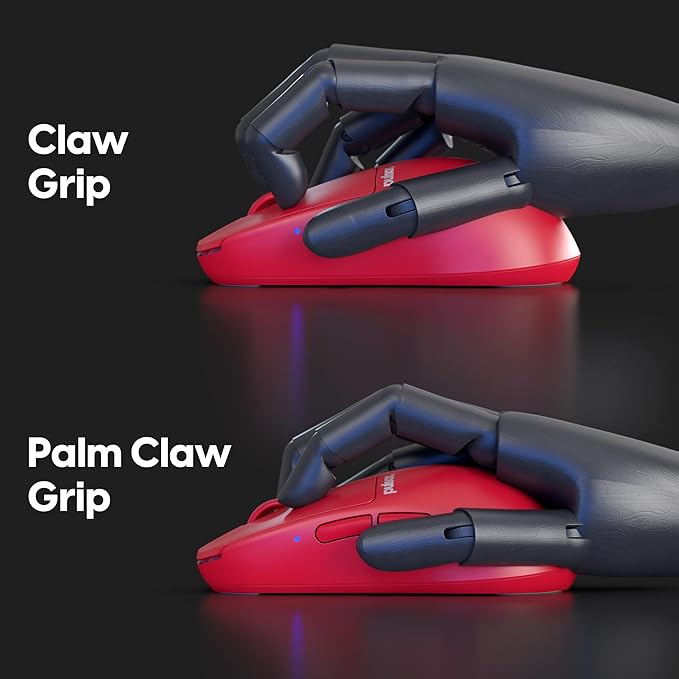 Pulsar Gaming Gears X2H mini Wireless Gaming Mouse, Limited Color Edition, Ultra Lightweight 1.83 oz (52 g), Symmetrical, Optical Switch, 26000 DPI, PAW3395 Sensor (Mini, Wireless, Red)