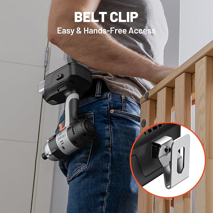 Litheli 20V Cordless Impact Driver, 1593 in-lbs Max Torque, 1/4 in. Hex Power Drill/Driver (Battery and Charger not Included)