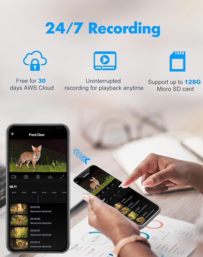 LaView 4MP 4G LTE Cellular Security Camera Outdoor Wired Starlight Color Night Vision,2K Cameras for Home Security AI Human Detection & Auto Tracking, IP65 Outdoor Camera 2-Way Audio, US Cloud