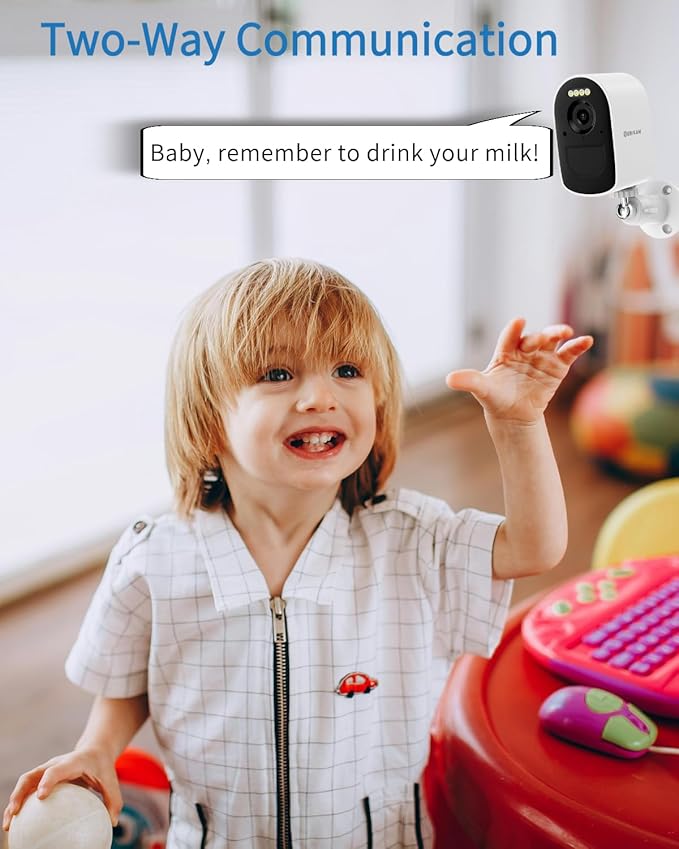 2K/4MP Solar Security Cameras Wireless Outdoor, 2 Battery Cameras with 2 Solar Panels, 5GHz & 2.4GHz WiFi, Spotlight Color Night Vision, PIR Motion Sensor, APP Remote Access for Home Security