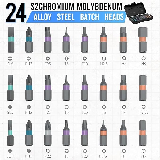 Ailsion Ratchet, Ailsion Ratchet 24-in-1 Screwdriver Set, 24 in 1 Magnetic Ratchet Screwdriver Set, Ratchets 24-in-1 Screwdriver Sets, 24 in 1 Dly Screwdriver Sets Magnetic Compact