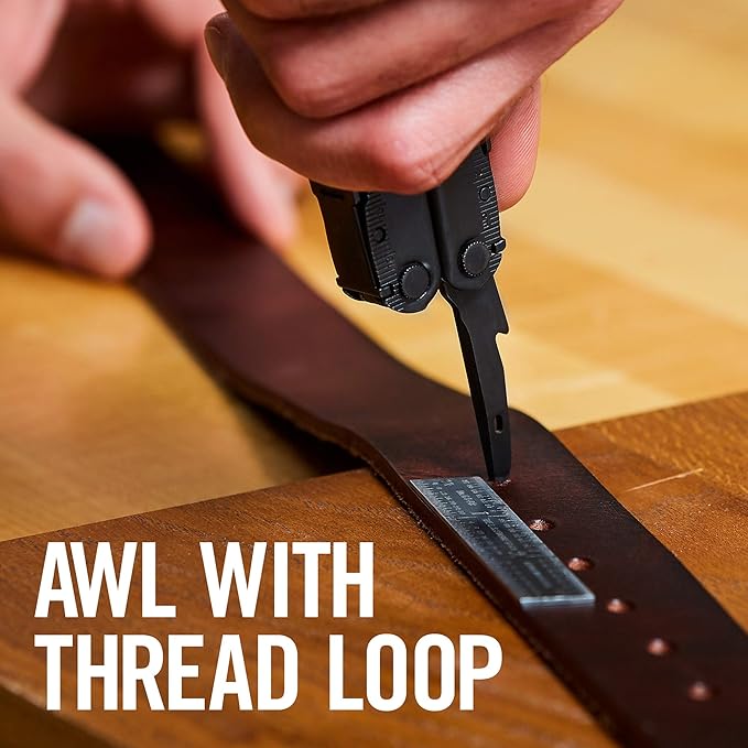 LEATHERMAN, Rebar Multitool with Premium Replaceable Wire Cutters and Saw, Black with MOLLE Sheath