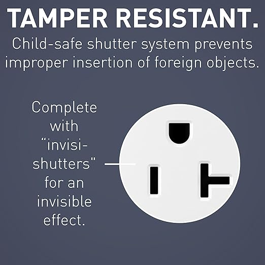 Legrand Radiant 2097TRUSBACW 15 Amp GFCI Self Test Tamper Resistant Decorator Duplex Outlet with USB Type A and C, White (1 Count)