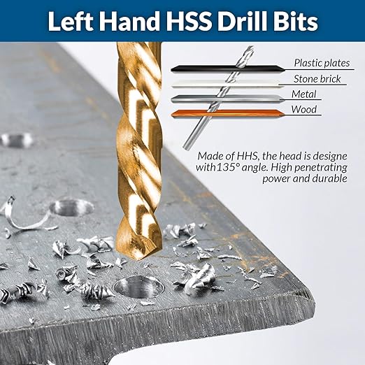 39Pcs Bolt Extractor Set and Drill Bit Kit,Multi-Spline Screw Extractors,Easy Out Broken Lug Nut Extraction Socket Set for Damaged,Frozen,Studs,Rusted,Rounded-Off Bolts,Screws (39-piece)