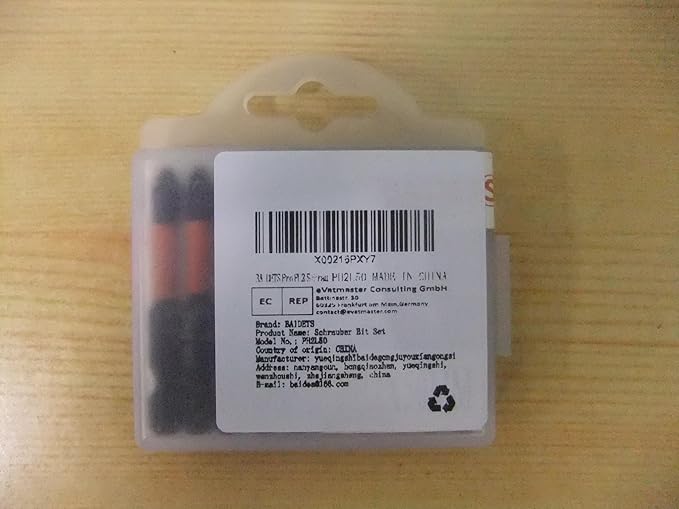 Pro PH2 Screwdriver Bit Set - Phillips Screwdriver 10 pieces, 50mm length, 1/4" hex shank bit assortment, with Storage Box