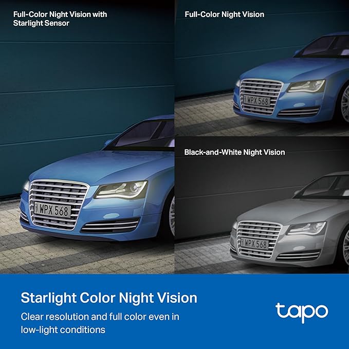 TP-Link Tapo 2K QHD Outdoor Pan/Tilt Wi-Fi Security Camera, 360° View, Motion Tracking, Color Night Vision, Free Person/Vehicle/Motion Detection, Cloud & SD Card Storage, 24/7 Recording, Tapo C520WS…